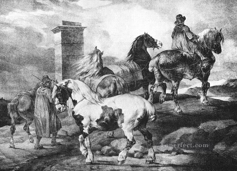 Horses Romanticist Theodore Gericault Oil Paintings